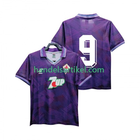 ACF Fiorentina 9 1992 1993 Retro Heim Trikotsatz Kurzarm